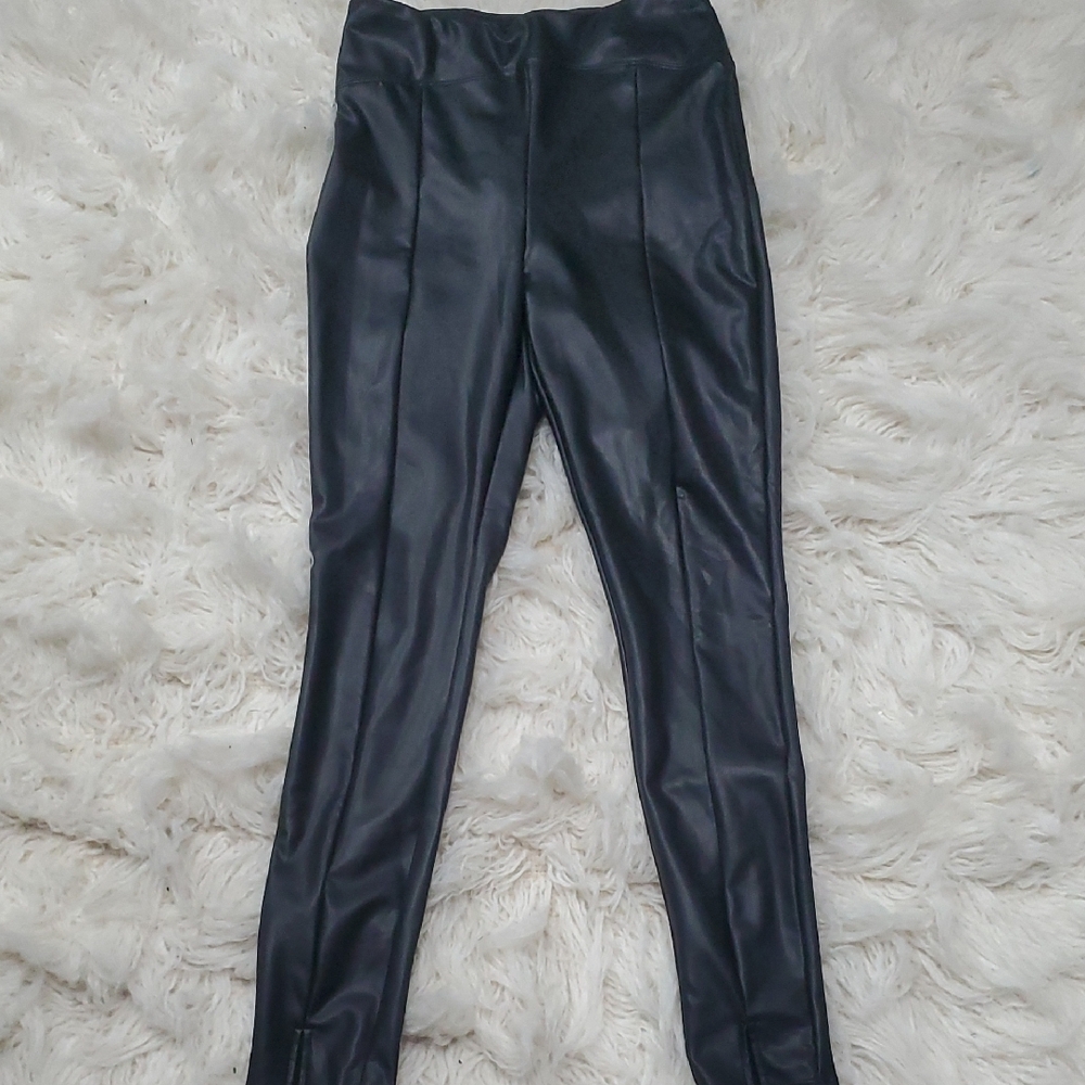 Express Black Faux Leather Leggings